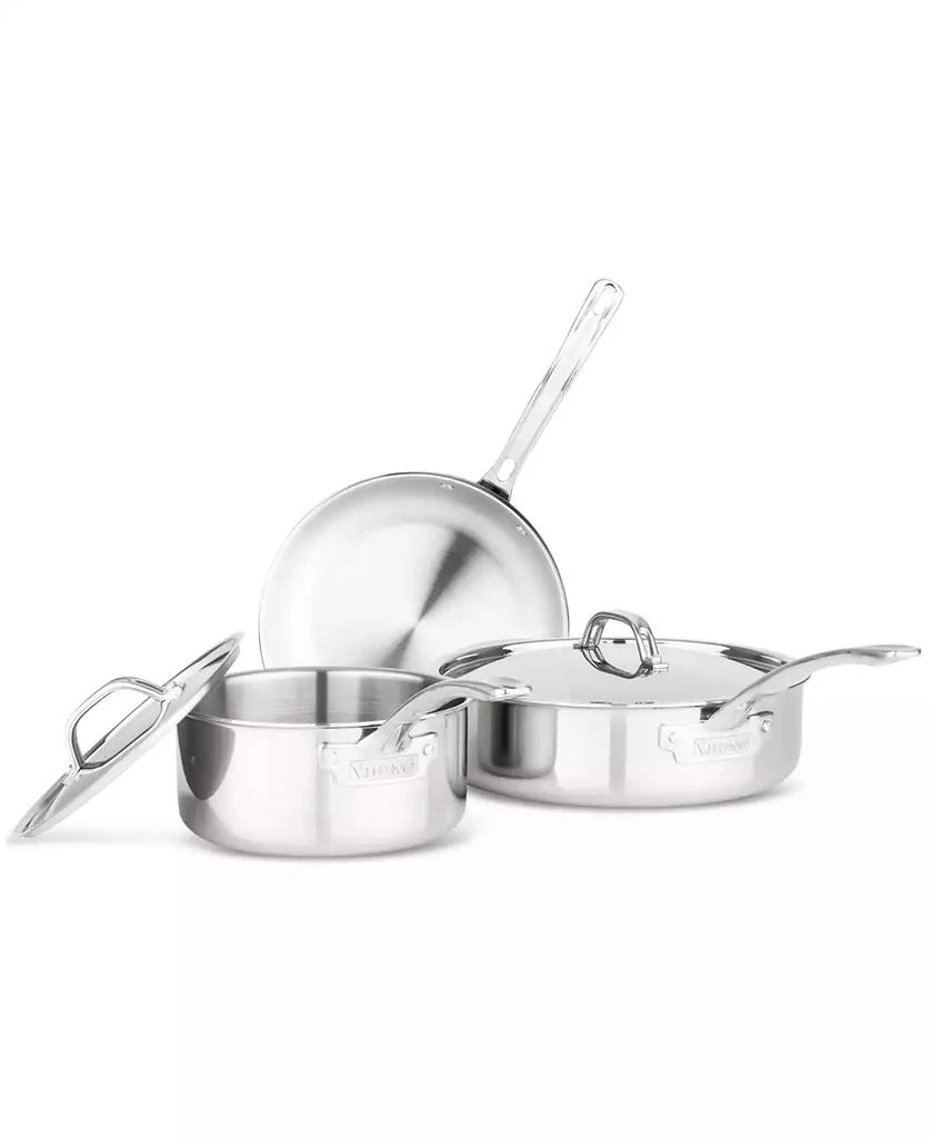 Viking 3-Ply Stainless Steel 5-Piece Cookware Set 1
