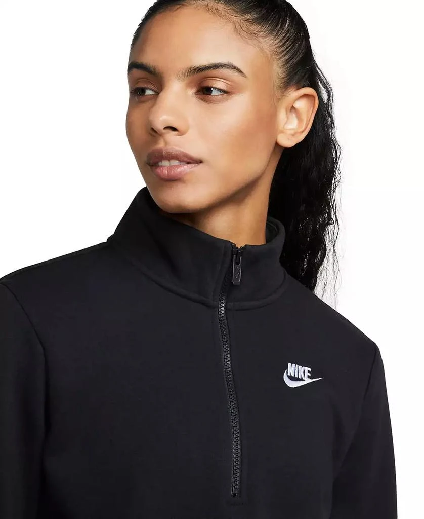 NIKE Women's   Sportswear Club Fleece   1/2-Zip Sweatshirt 3