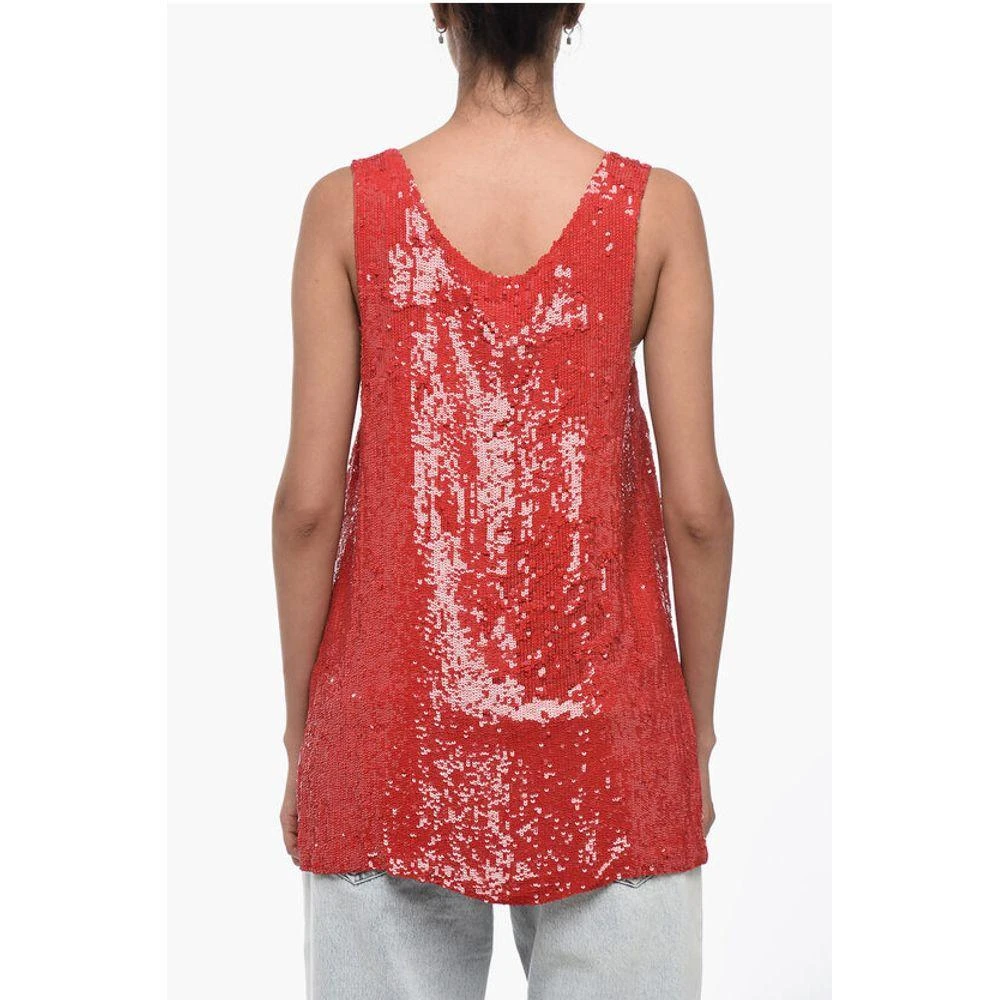 Parosh Sequined Tank Women's Top 2