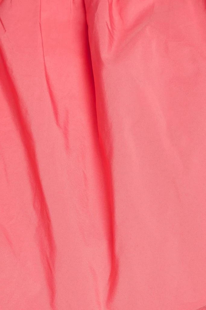 REBECCA VALLANCE Brittany one-shoulder taffeta-paneled crepe midi dress 4