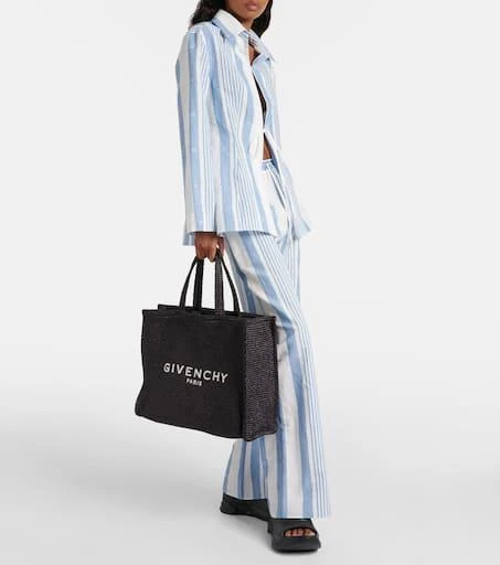 Givenchy G-Tote Medium raffia tote bag 5