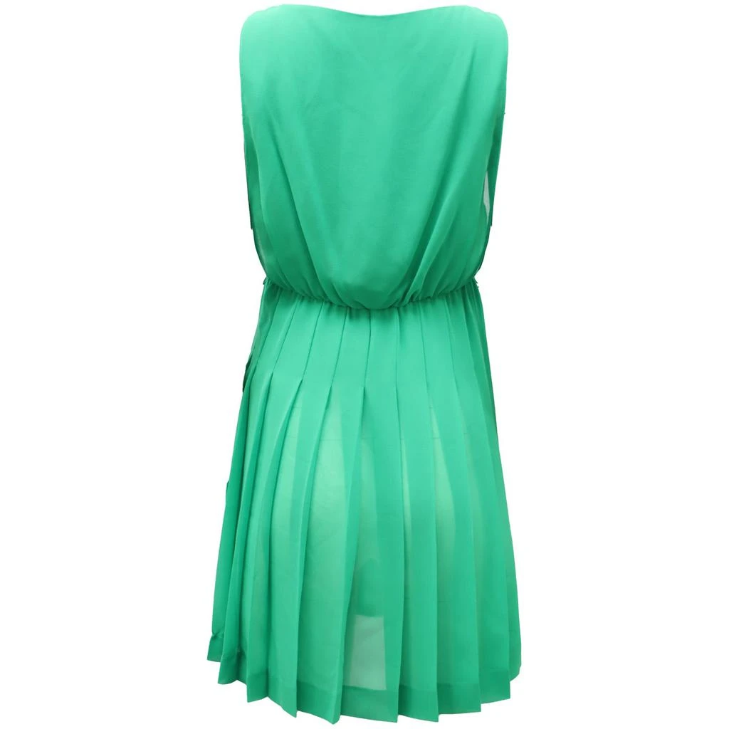 Pleated Dress in Green Polyester  On Sale Now with Up to 29% Off |  Discover Exclusive Deals & Savings at BeyondStyle  Authentic Ralph Lauren  women|clothing|dresses with Limited-Time Discounts, Free Shipping,