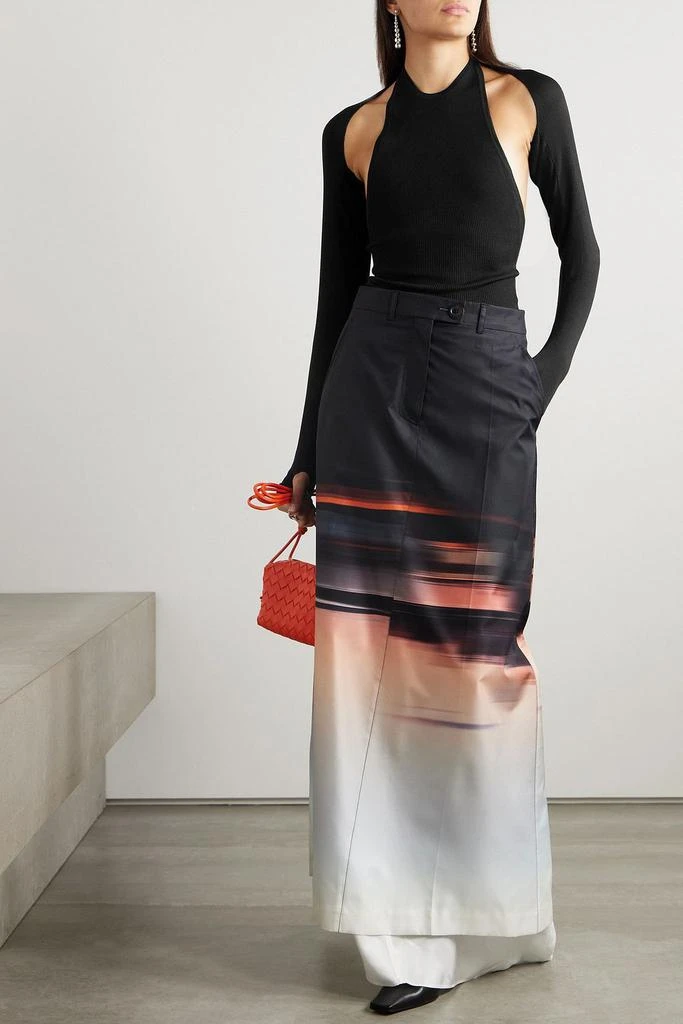 Peter Do Convertible halterneck merino wool and silk-blend top 2