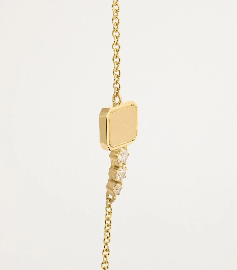 Jade Trau Yellow Gold and Diamond Mini Catherine Key Bracelet 4