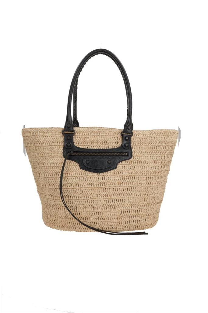 Balenciaga Balenciaga Le City Medium Raffia Basket Bag 1