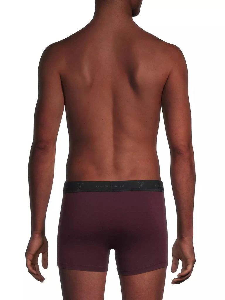 Fleur du Mal Three-Pack Logo Stretch-Cotton Boxer Set 5