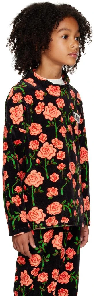 Mini Rodini Kids Black Roses Sweater 2