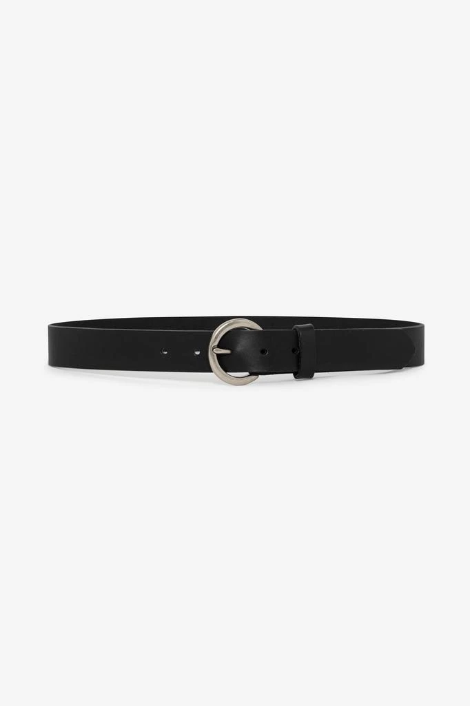 Los Angeles Apparel RSALBT03 - Unisex Round Buckle Leather Belt 1