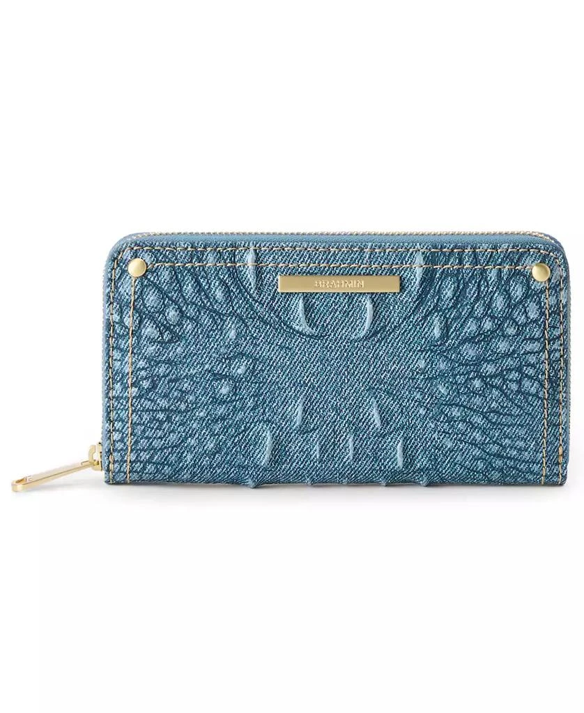 Brahmin Suri Denim Secour Leather Wallet 1