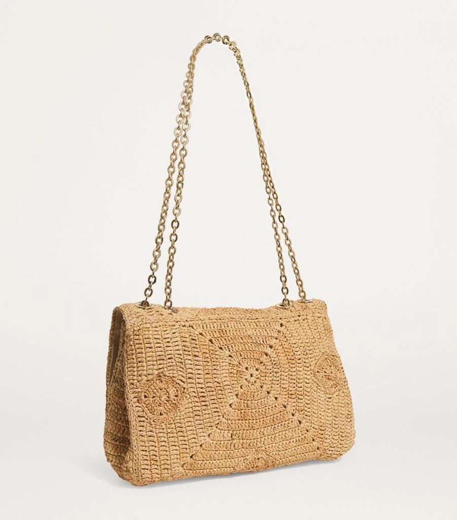 Maje Raffia Clover Bag 3