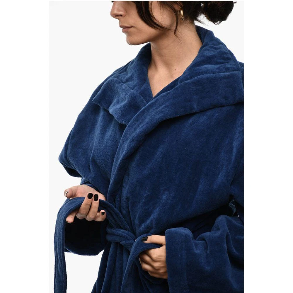 DSQUARED2 Cotton Terry Beach Bathrobe With Embroidery 3