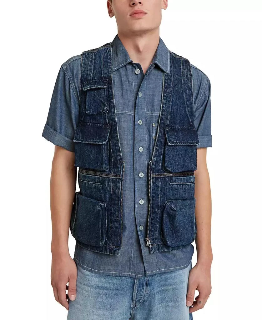 G-Star Raw Men's Straight-Fit Denim Vest 1