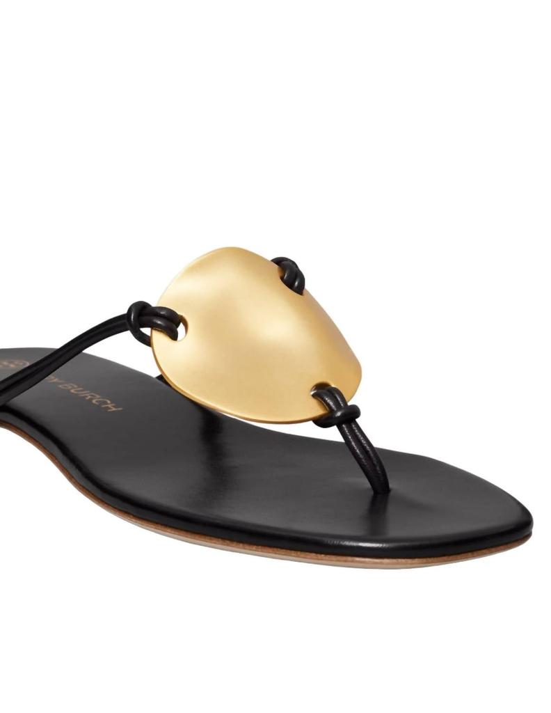 Tory Burch Patos Sandal In Perfect Black