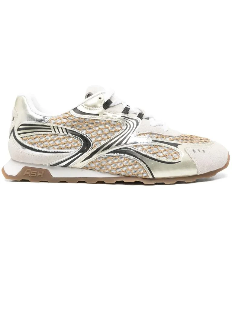 Ash Beige And Gold Kabuki Sneakers 1