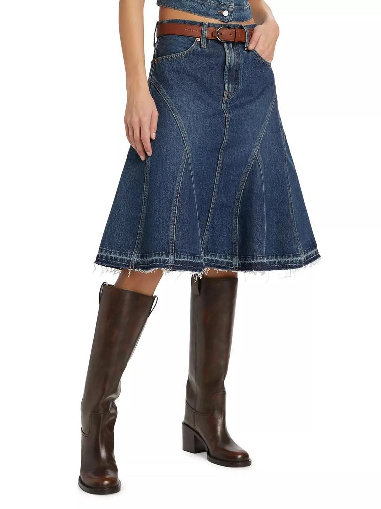 Re/Done Denim Midi-Skirt 3
