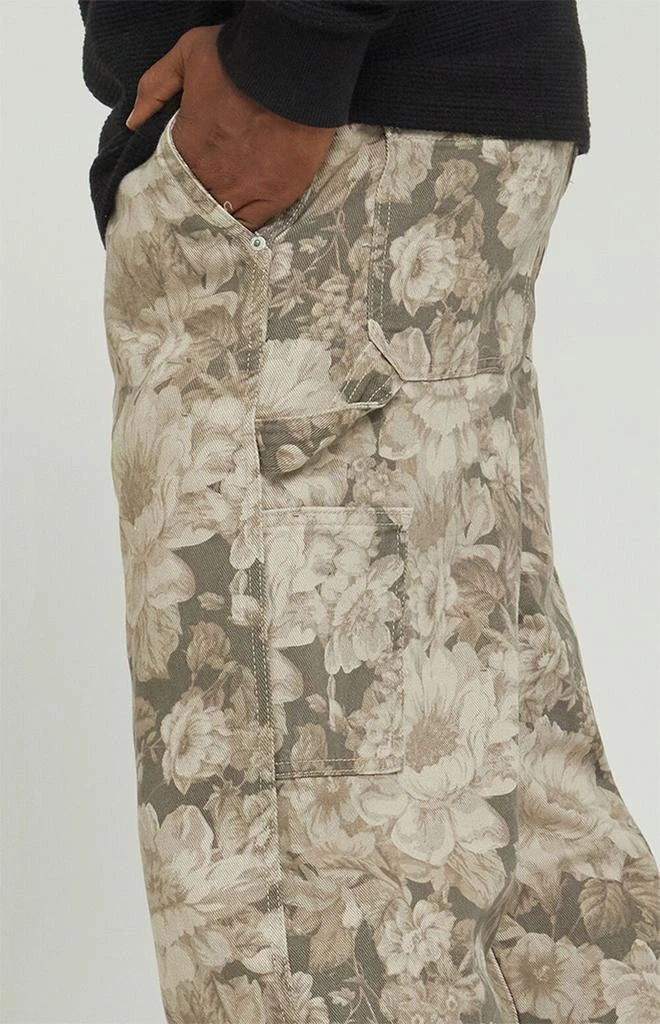 Men's Dylan Baggy Jeans Carpenter Brown Floral - 29W x 30L Men's Dylan Baggy Jeans Carpenter Brown Floral - 29W x 30L