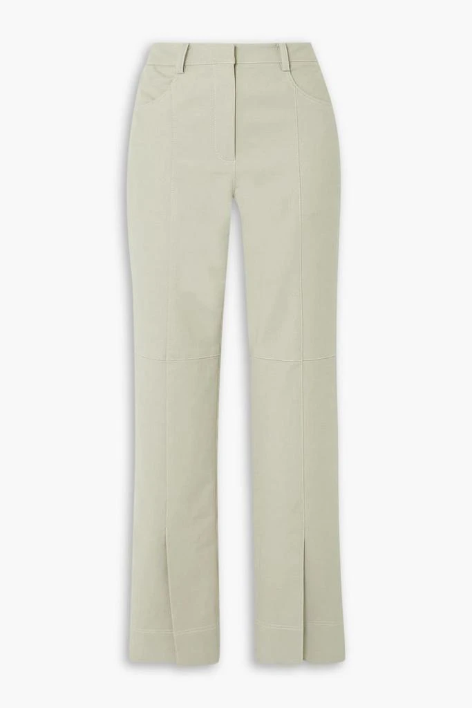 LVIR Paneled cotton-blend slim-leg pants 1
