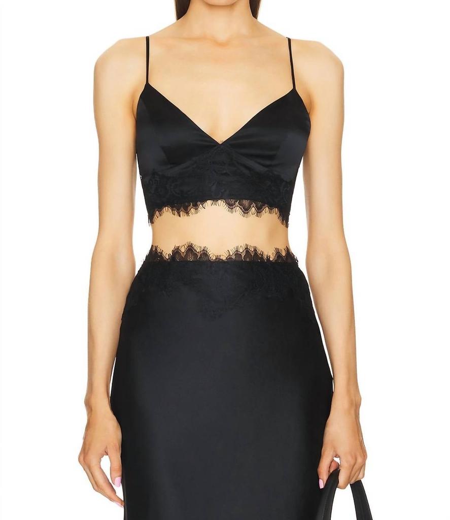 L'Agence L'Agence - Kelvis Lace Trim Bra Top
