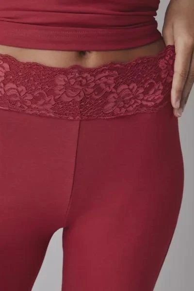 Frankies Bikinis Frankies Bikinis Holloway Lace Trim Low-Rise Capri Pant 3