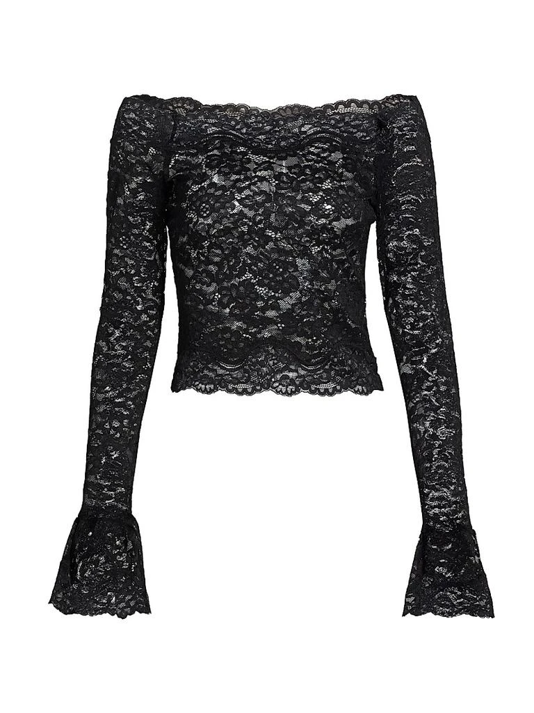 Ronny Kobo Maribeth Lace Off-The-Shoulder Top 1