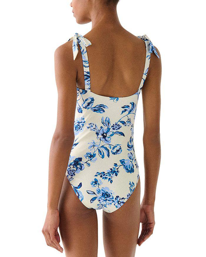 Kate Spade Shirred One Piece Swimsuit