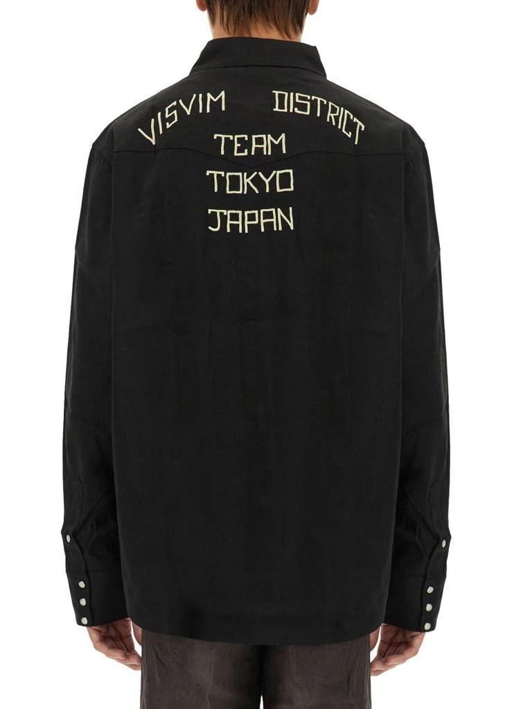 VisVim Visvim Logo Embroidered Casual Shirt 3