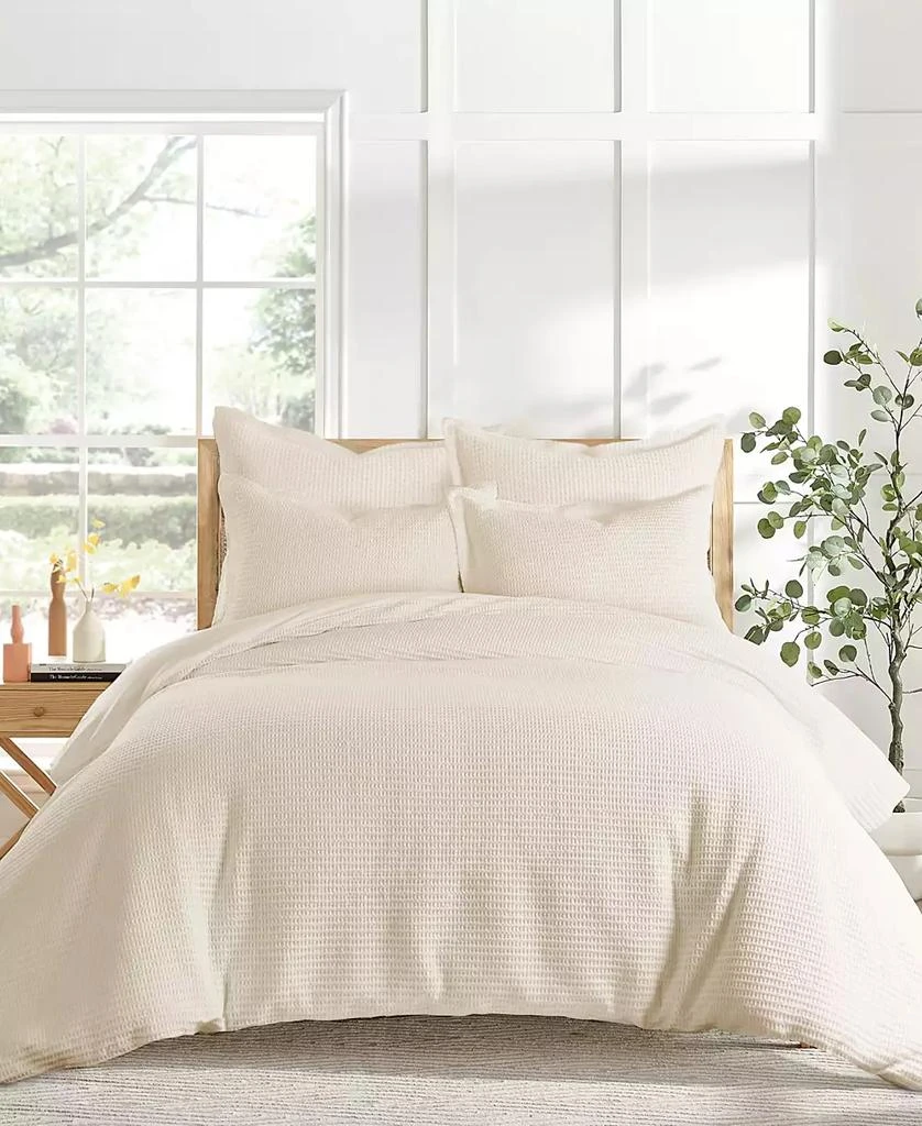 Levtex Cloud Waffle Textured 3-Pc. Duvet Cover Set 4