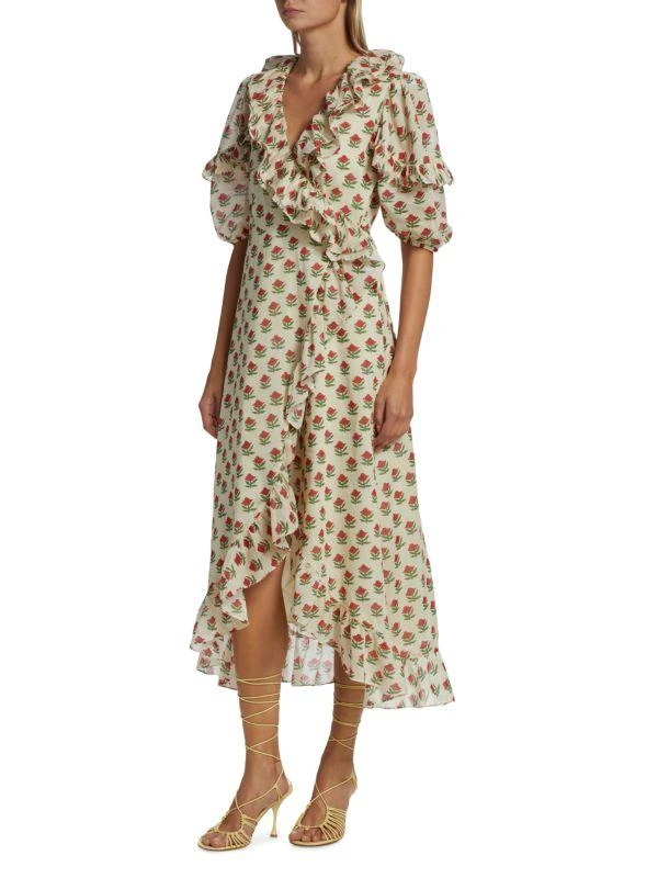 Rhode Lydia Ruffle Maxi Dress 3