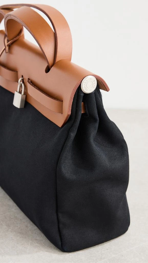 Shopbop Archive Hermes Toile Officier Herbag Shoulder Bag 4