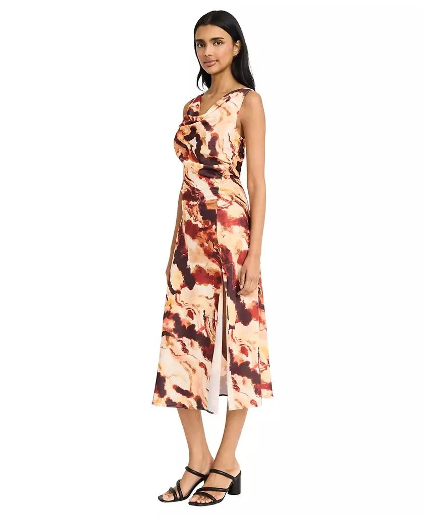 Donna Morgan Women's Sleeveless Cowlneck Midi Dress 2