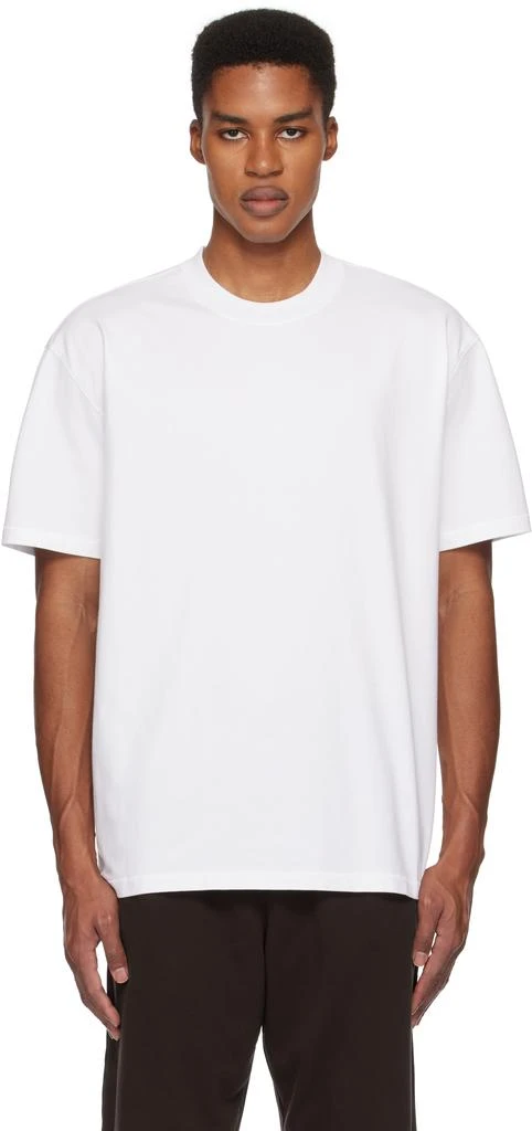 SKIMS White Heavyweight Cotton Relaxed T-shirt 1