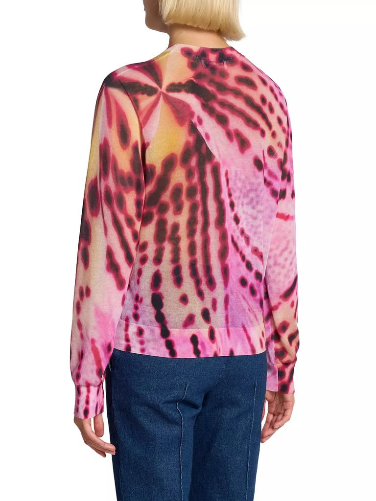 Dries Van Noten Tilly ​Abstract Print Cotton-Blend Crewneck Sweater 5