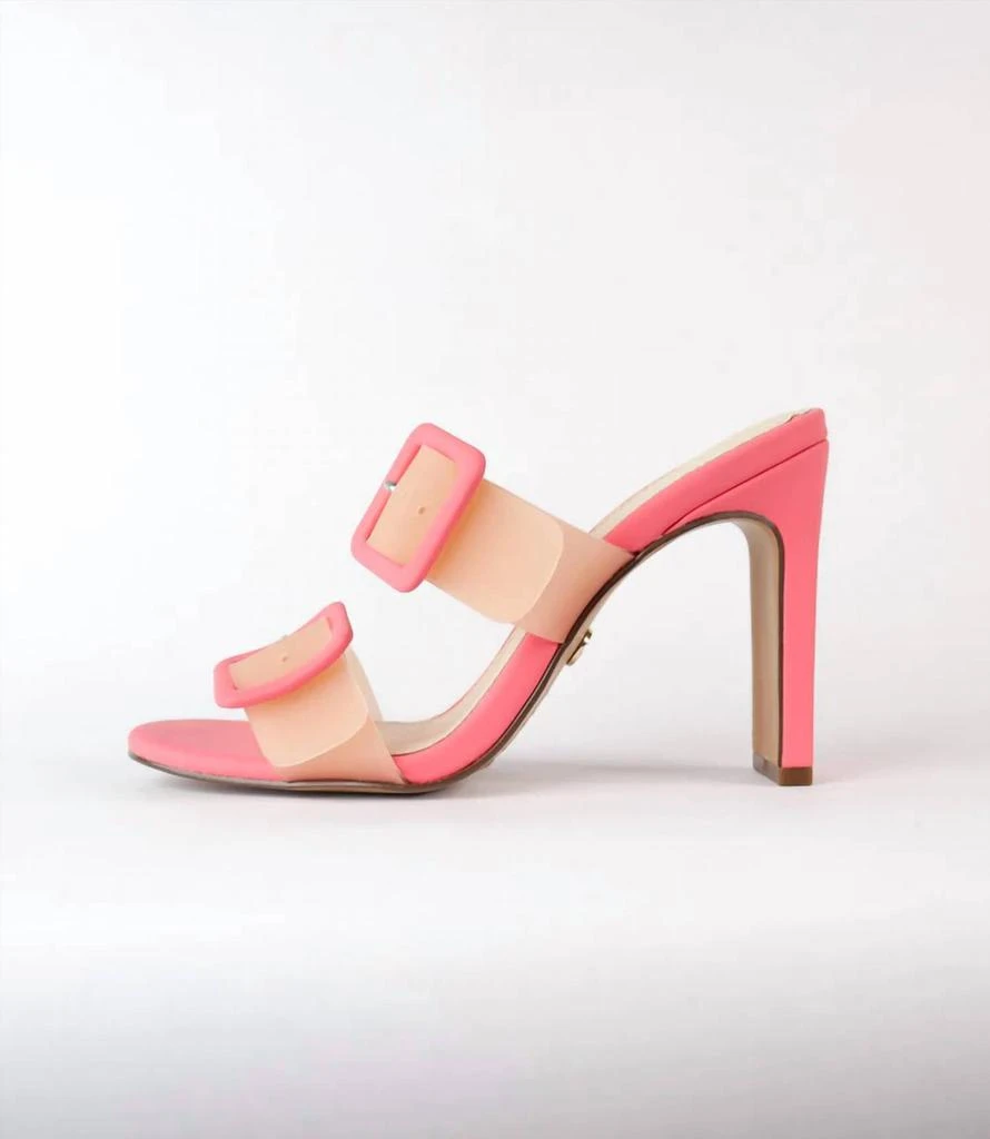 Cecelia New York Vicki Block Heel In Coral Nude 1