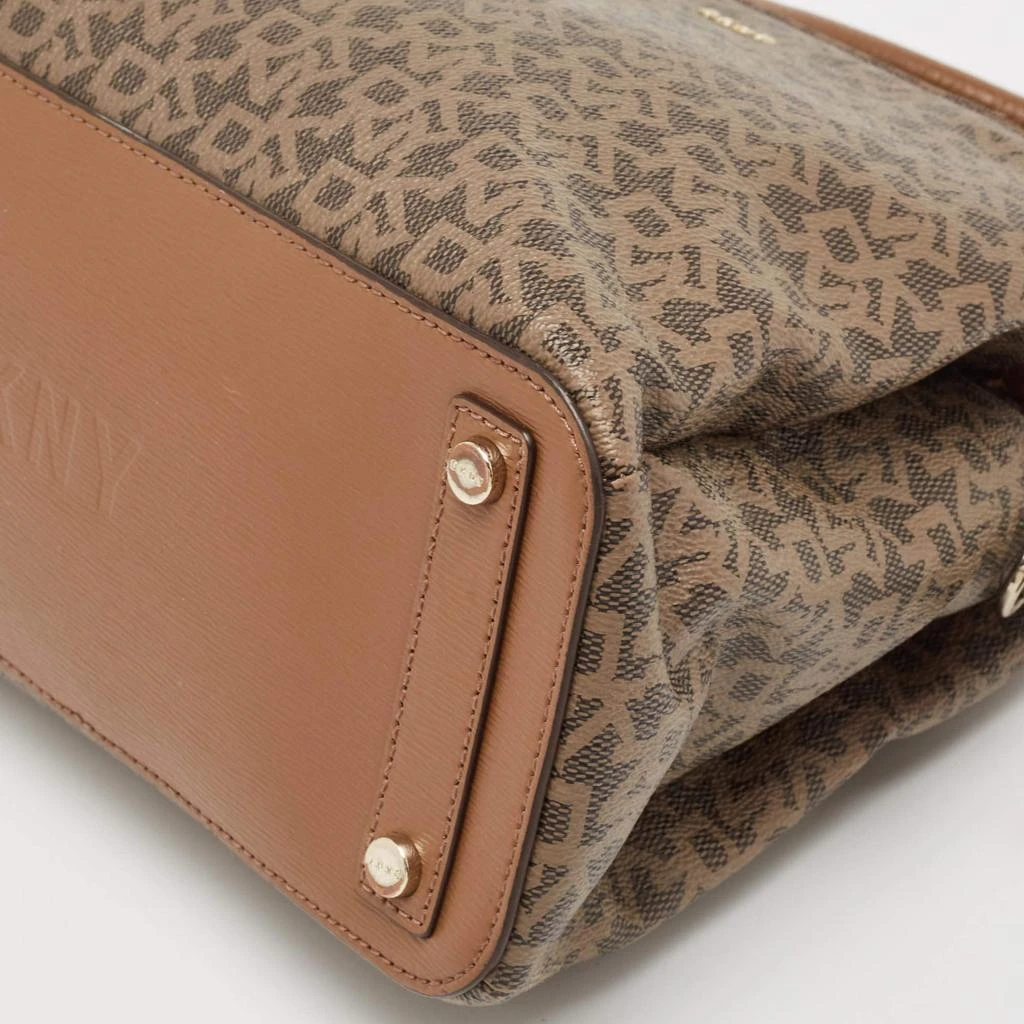 DKNY DKNY Brown Signature Coated Canvas Satchel 13