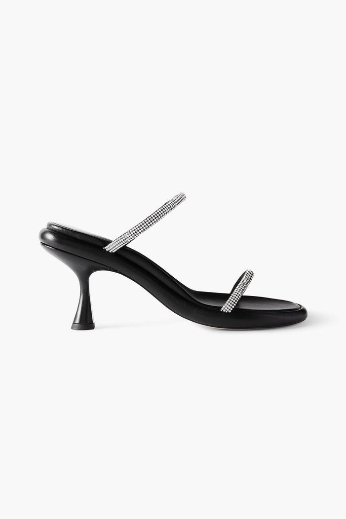 Wandler June crystal-embellished leather sandals