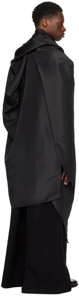 Nuba Black Poncho Coat 3