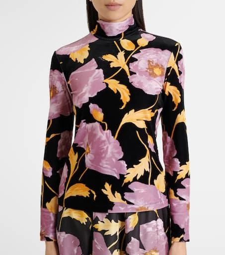 LA DOUBLE J Floral turtleneck top 4