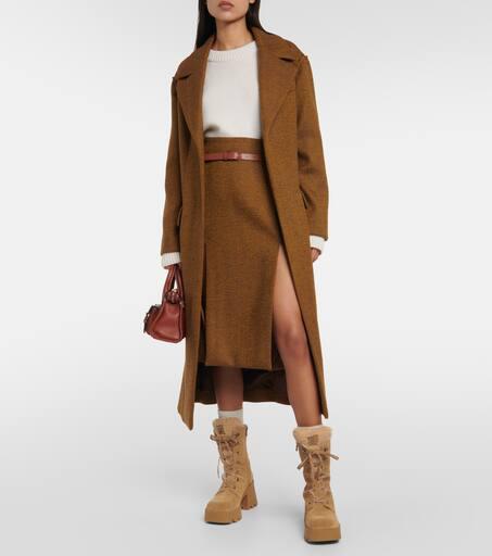 [Bogner] ソウル 1B シアリング スエード アンクルブーツ Bogner Seoul 1B shearling-lined suede ankle boots - Boots
