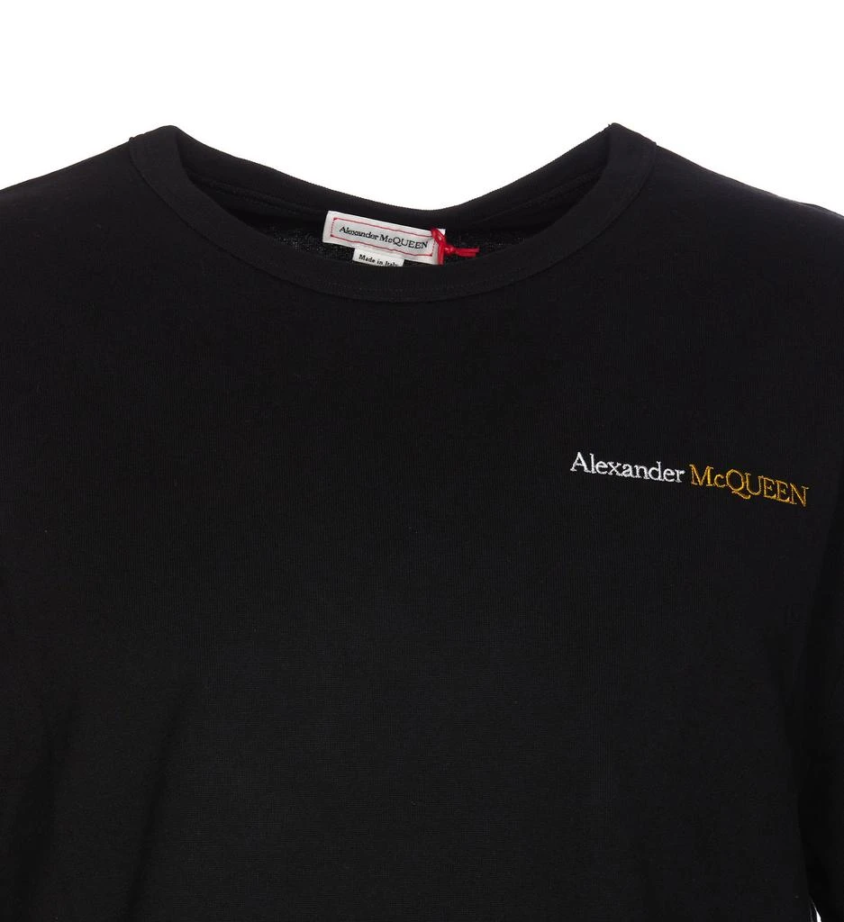 Alexander McQueen Alexander McQueen Logo Embroidered Crewneck T-Shirt 4