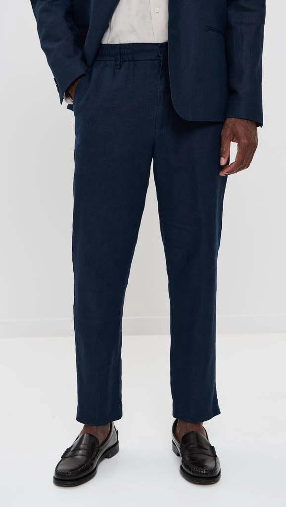 NN07 Billie Drawstring Linen Pants 32" 1