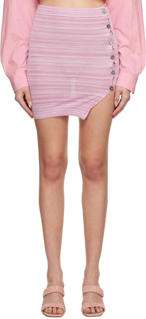 Gimaguas SSENSE Exclusive Pink Jacaranda Miniskirt