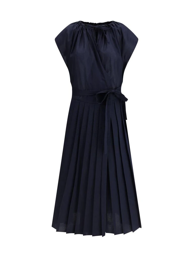 Fabiana Filippi Fabiana Filippi Tied Waist Pleated Muslin Dress 1