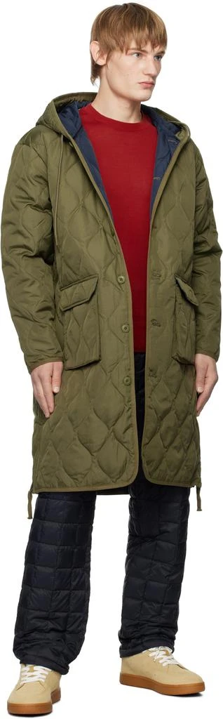 Taion Khaki Military Hood Long Down Coat 4