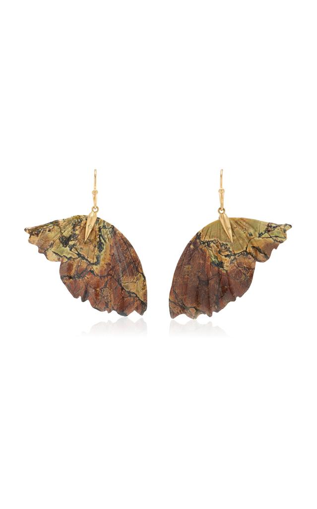 Annette Ferdinandsen Annette Ferdinandsen - Large Serpentine Enchanted Fairy Wing 18K Gold Earrings - Brown - OS - Moda Operandi - Gifts For Her