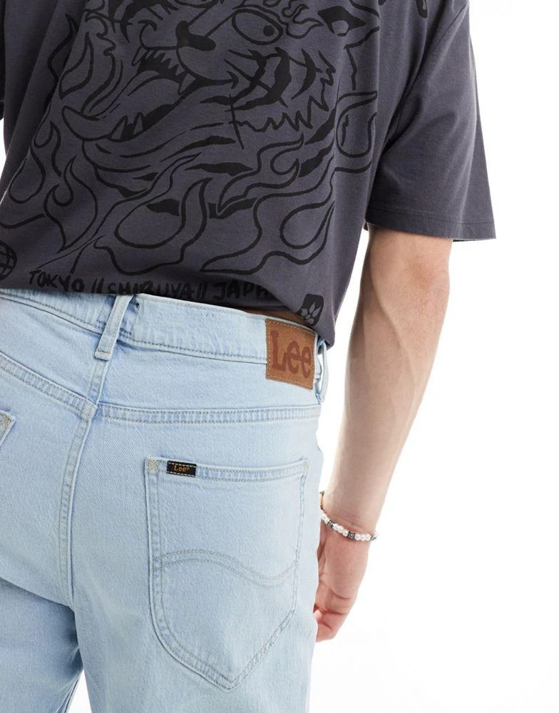 LEE Lee West relaxed tapered fit jeans in seafoam light wash 4