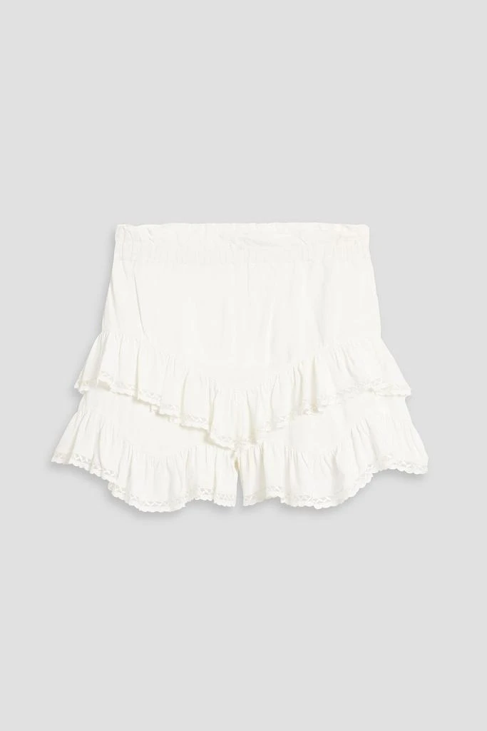 Isabel Marant Leocadia ruffled crepe shorts 2