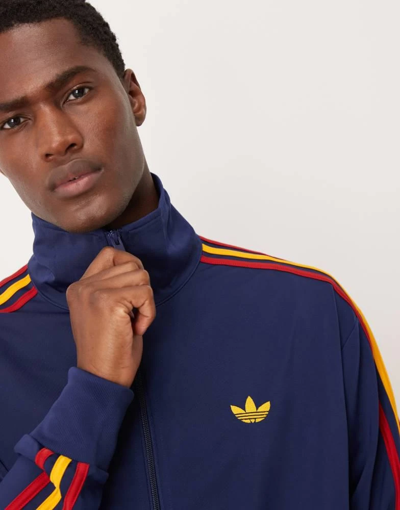 Adidas adidas Originals Firebird track top in yellow and black 5