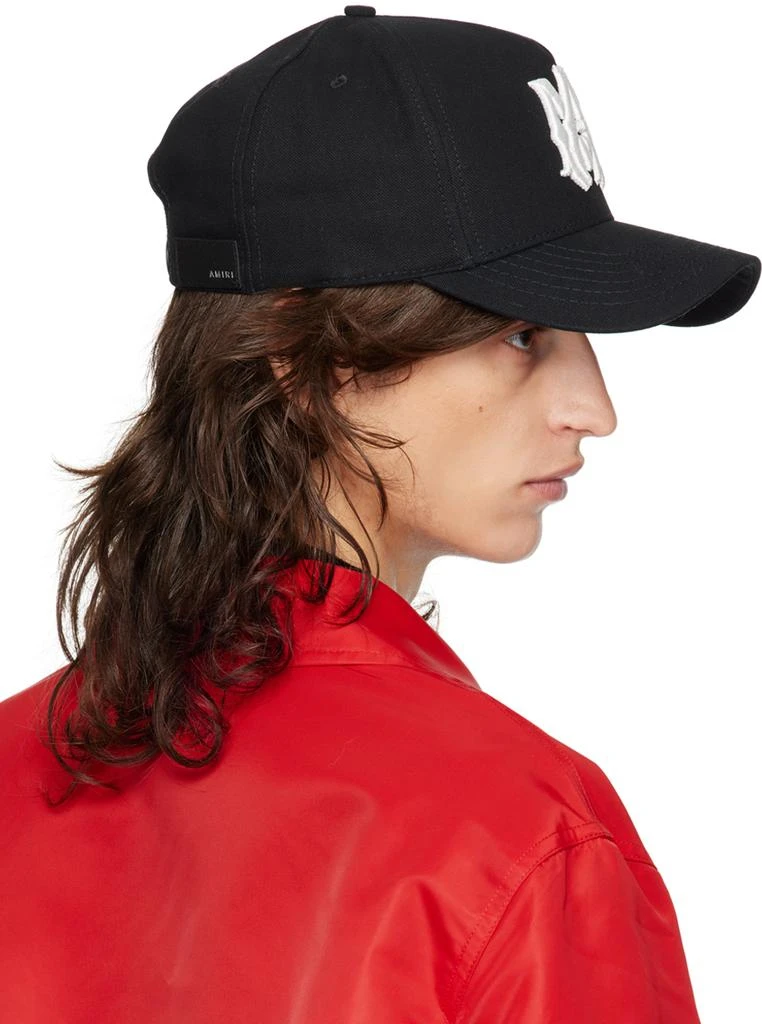 AMIRI Black Full Canvas 'MA' Cap 3