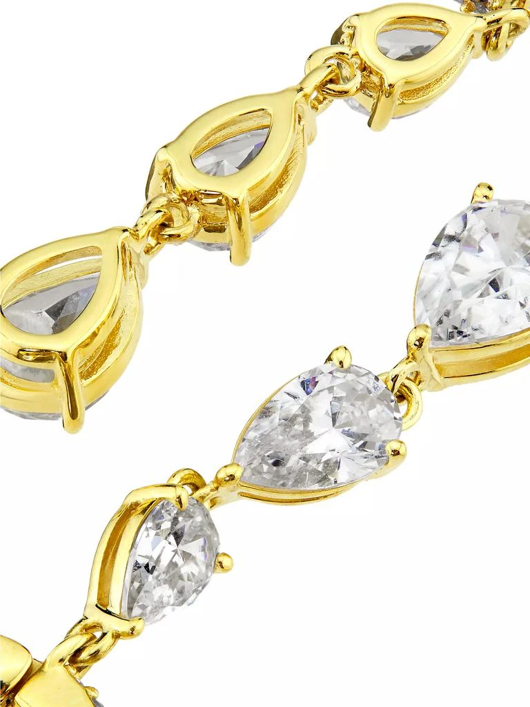 Adriana Orsini Willow CUbic Zirconia Huggie Hoop Earrings 3
