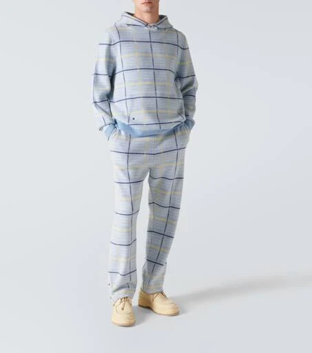 God's True Cashmere Rain tartan cashmere hoodie 2